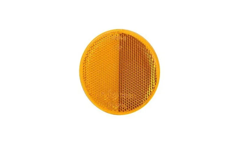Catadióptrico redondo 79mm ámbar