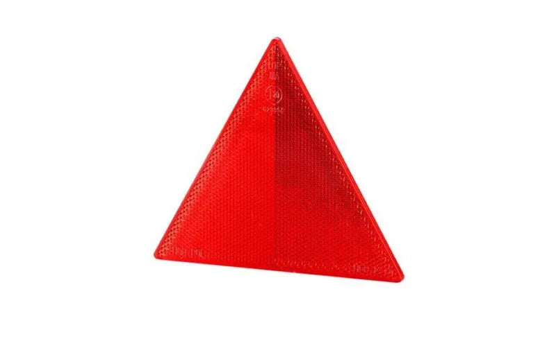Catadióptrico triangular rojo